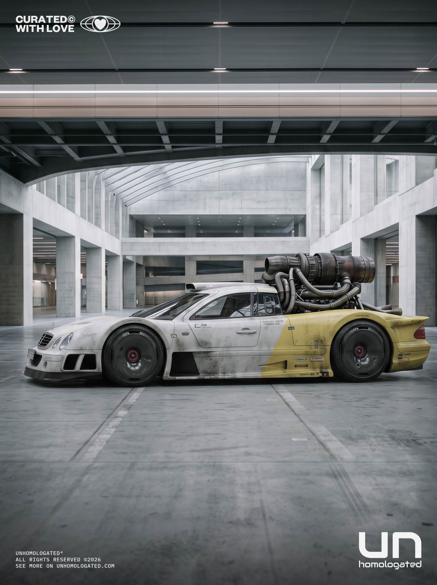 Mercedes CLK GTR plate, atrium