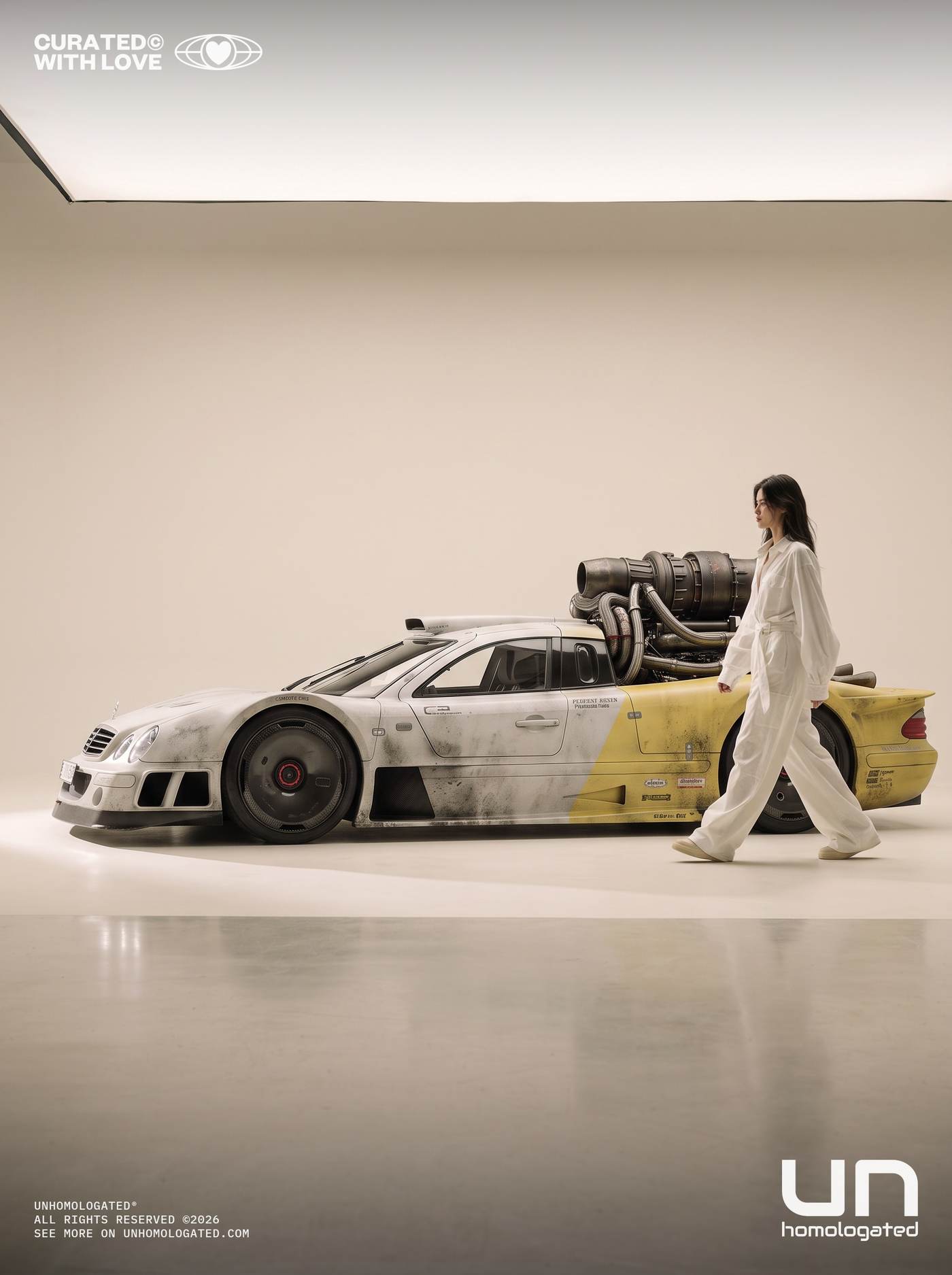 Mercedes CLK GTR plate, the shoot