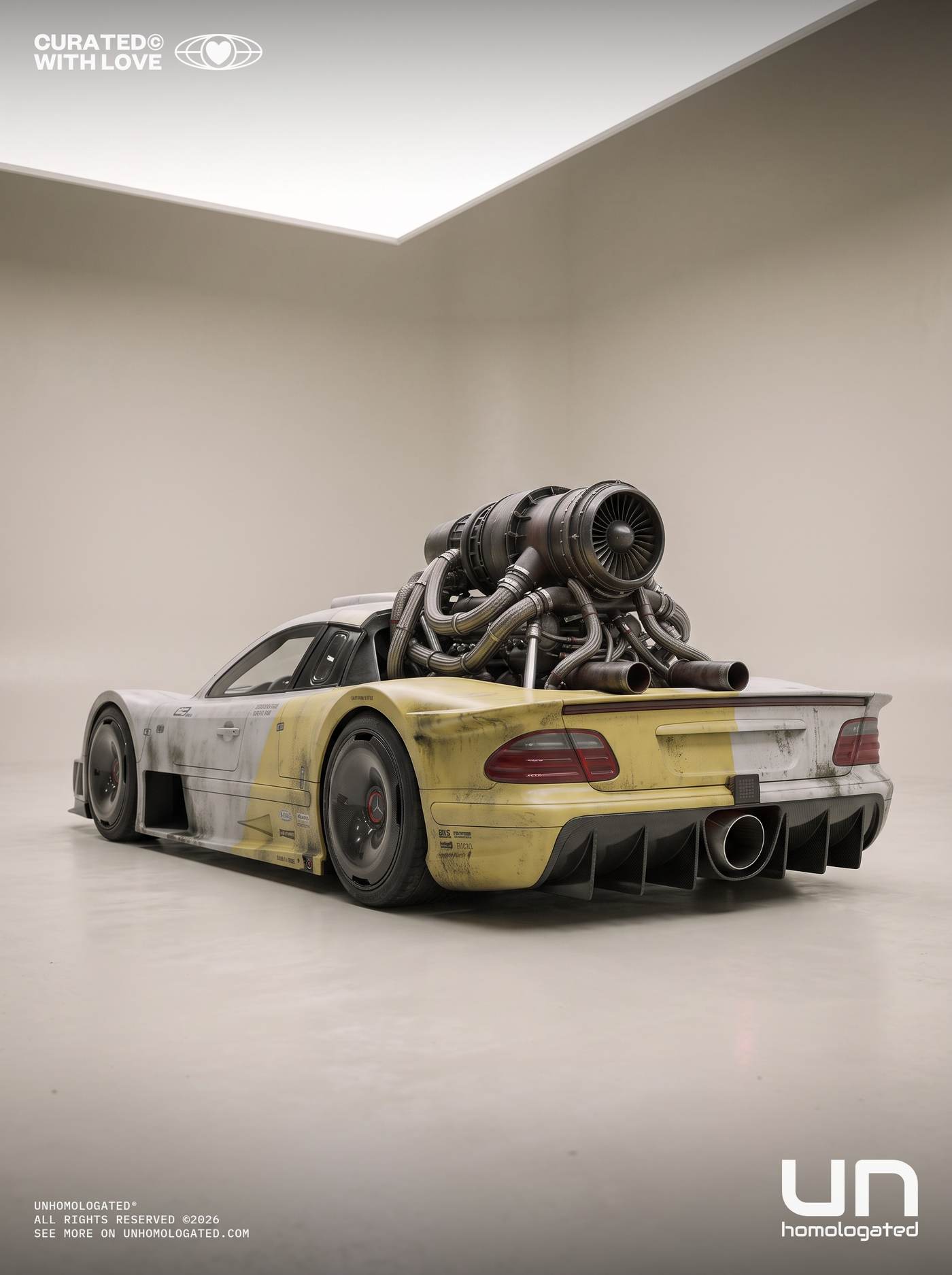 Mercedes CLK GTR plate, studio