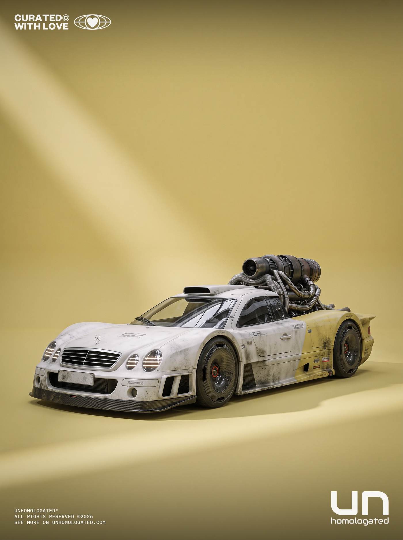 Mercedes CLK GTR plate, werkskatalog