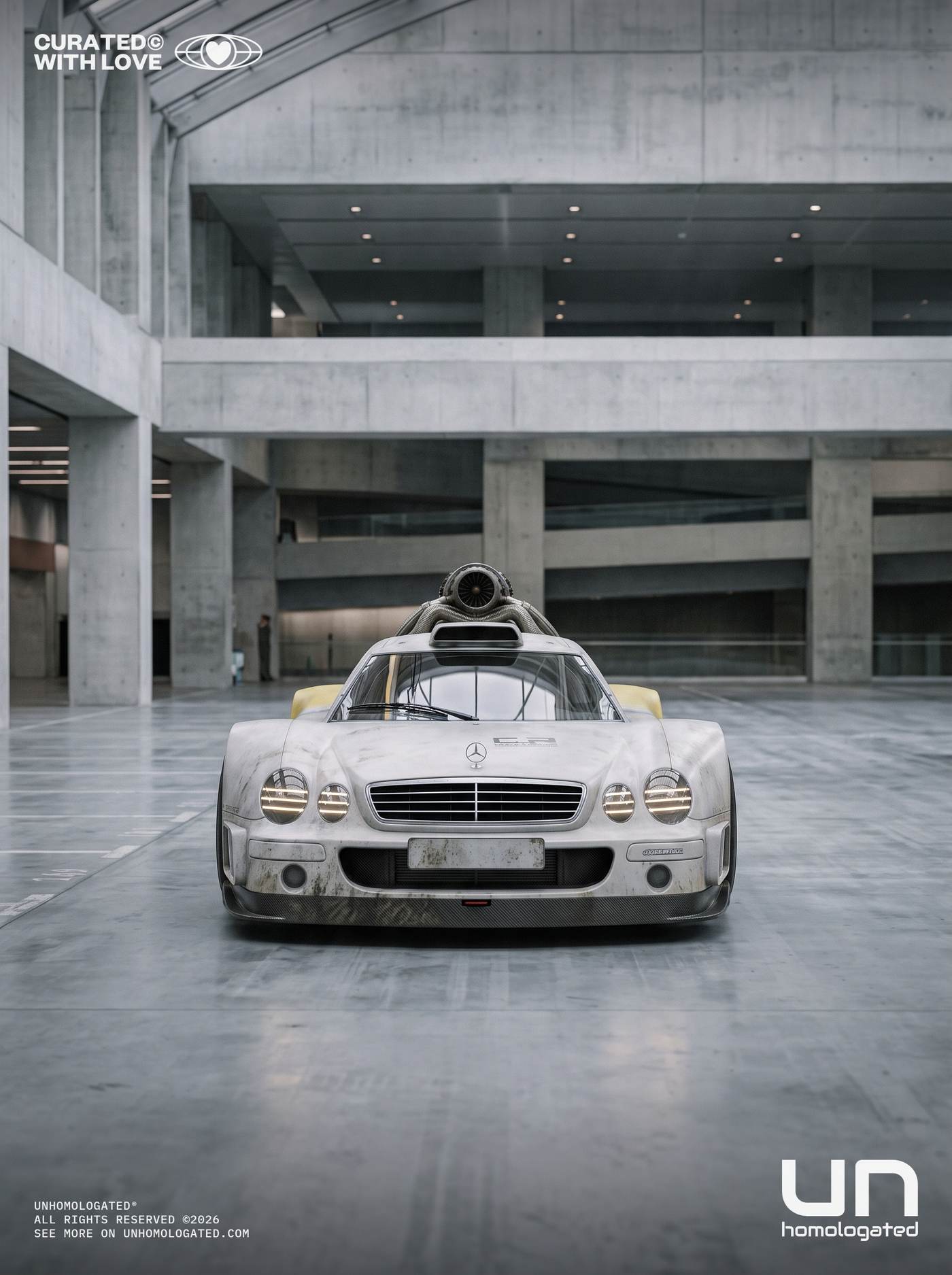 Mercedes CLK GTR plate, atrium