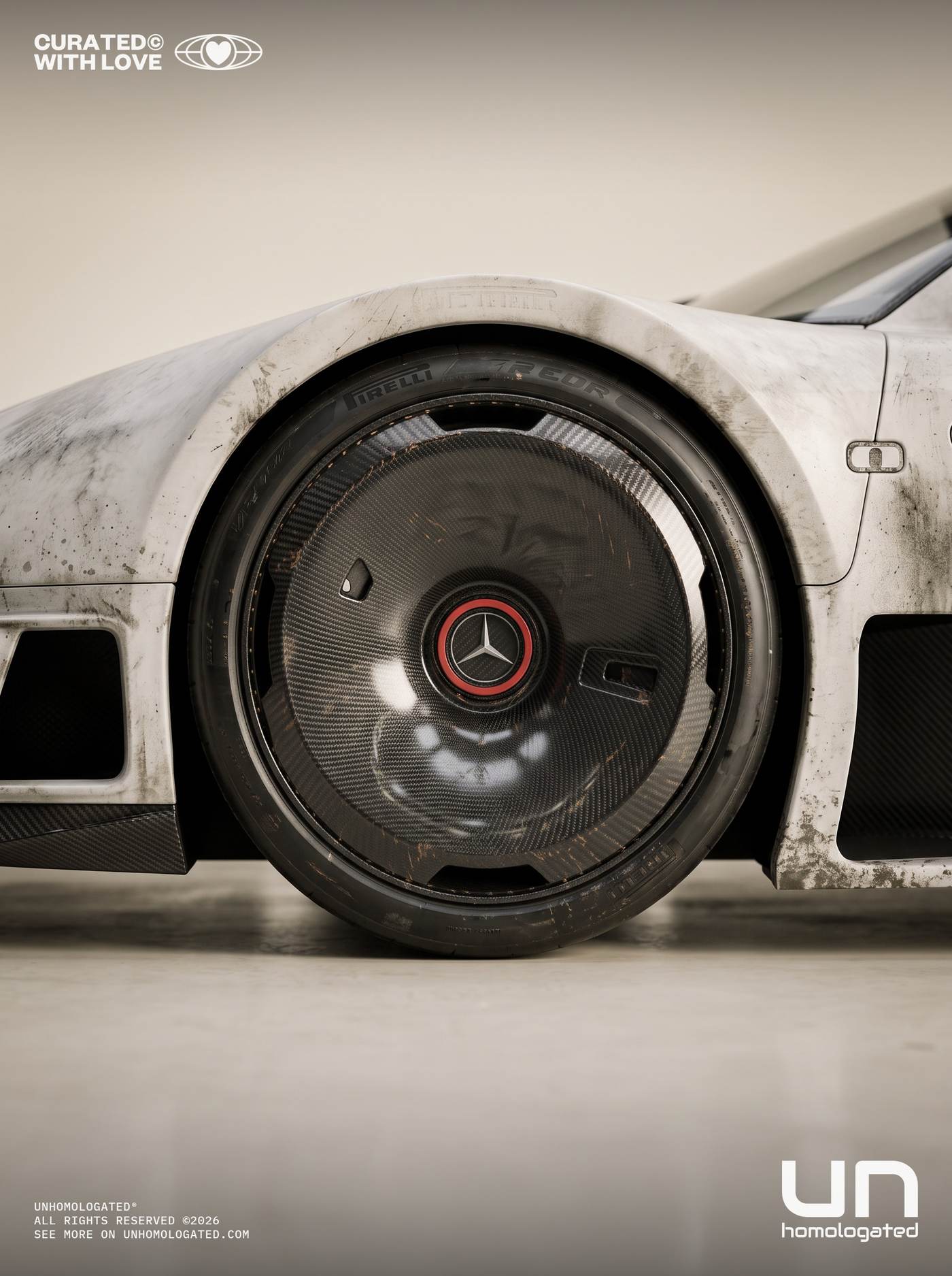 Mercedes CLK GTR plate, studio
