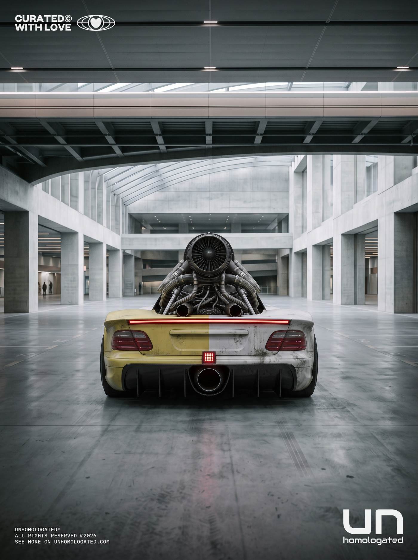 Mercedes CLK GTR plate, atrium