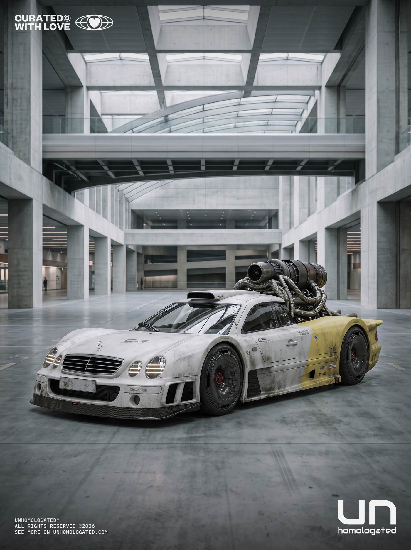 Mercedes CLK GTR plate, atrium