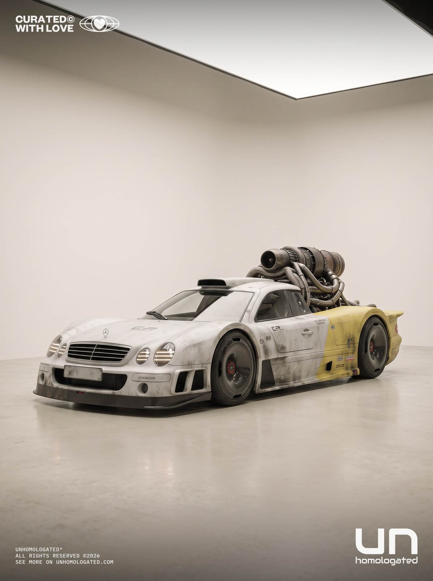 Mercedes CLK GTR plate, studio