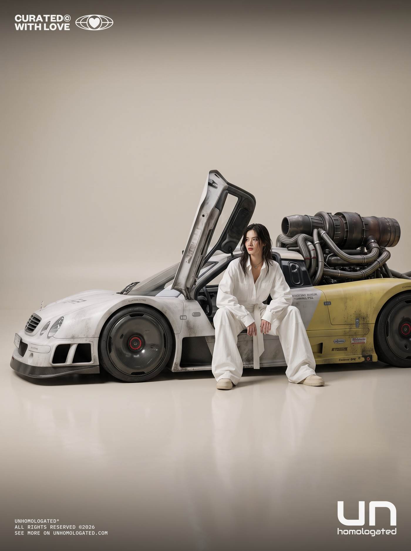 Mercedes CLK GTR plate, the shoot