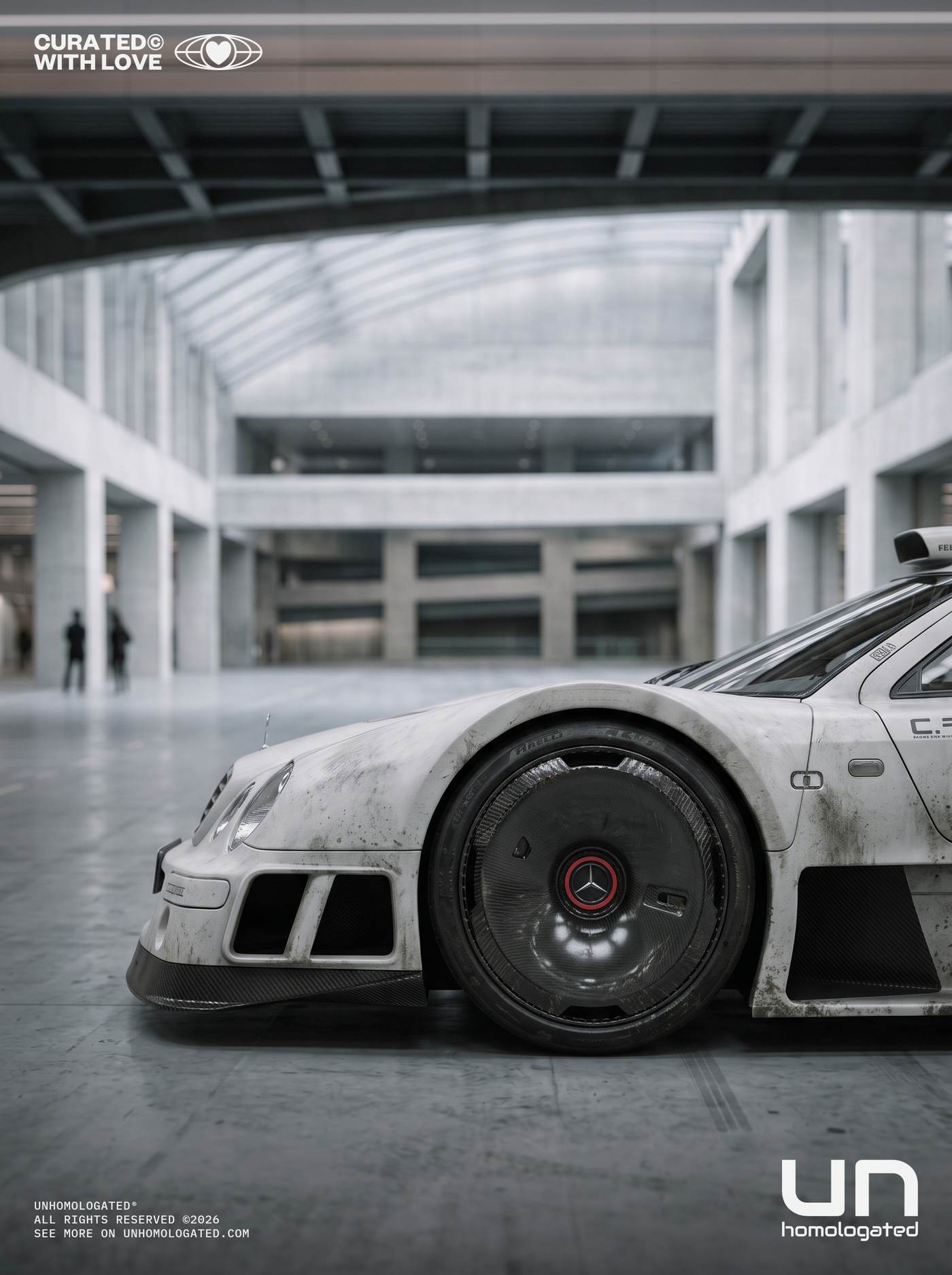 Mercedes CLK GTR plate, atrium