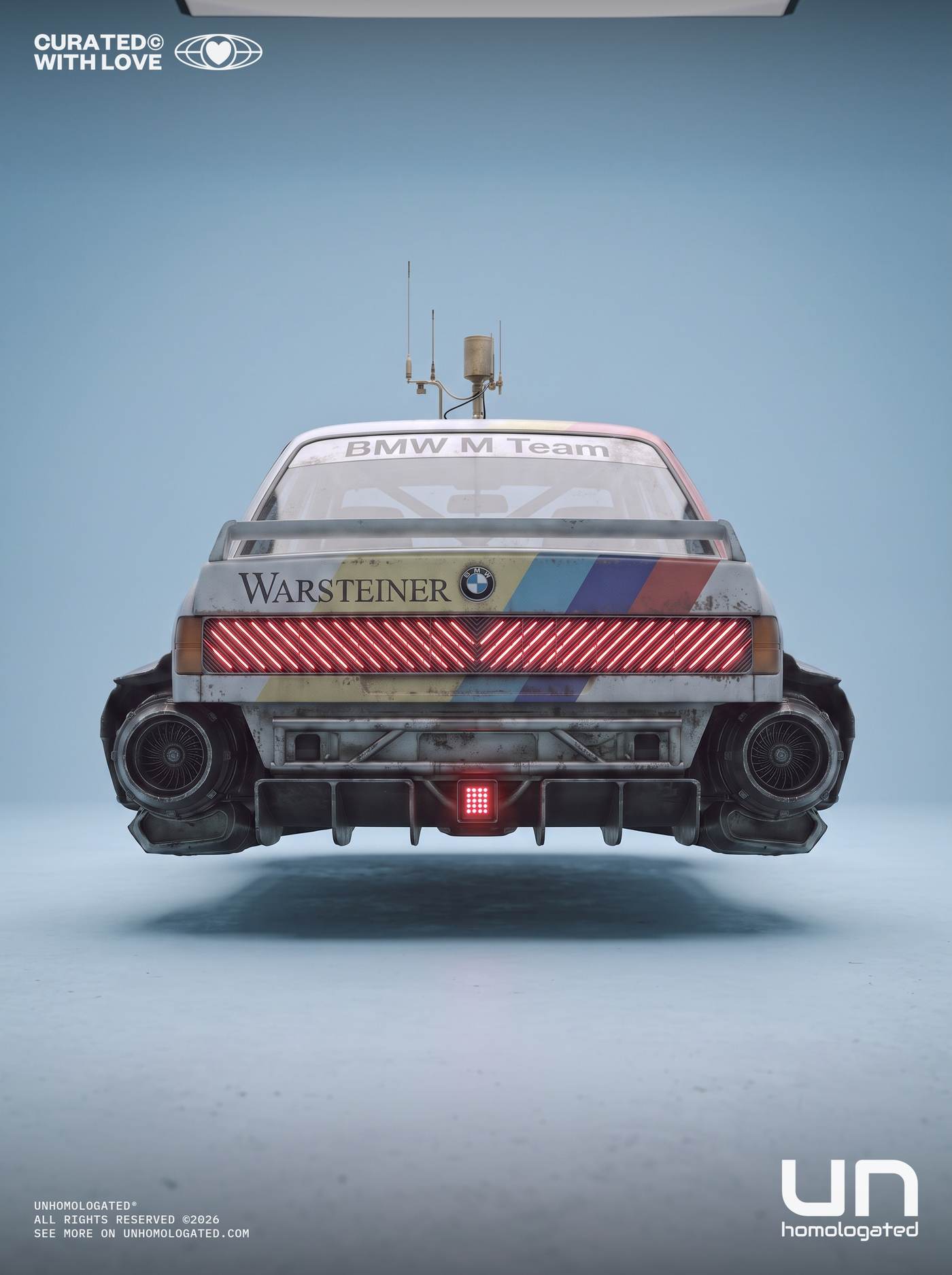 BMW M3 E30 plate, studio