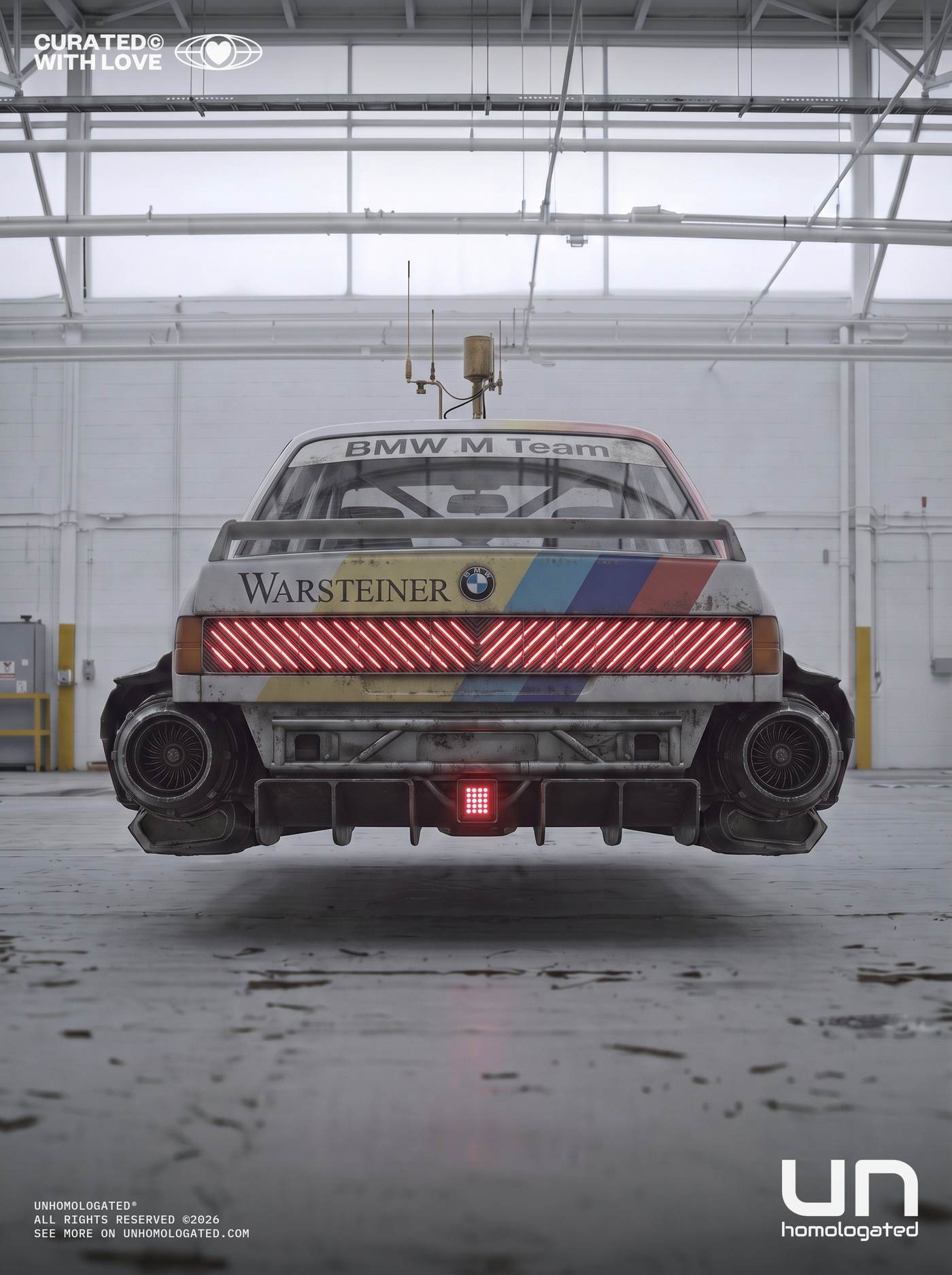 BMW M3 E30 plate, lagerhalle