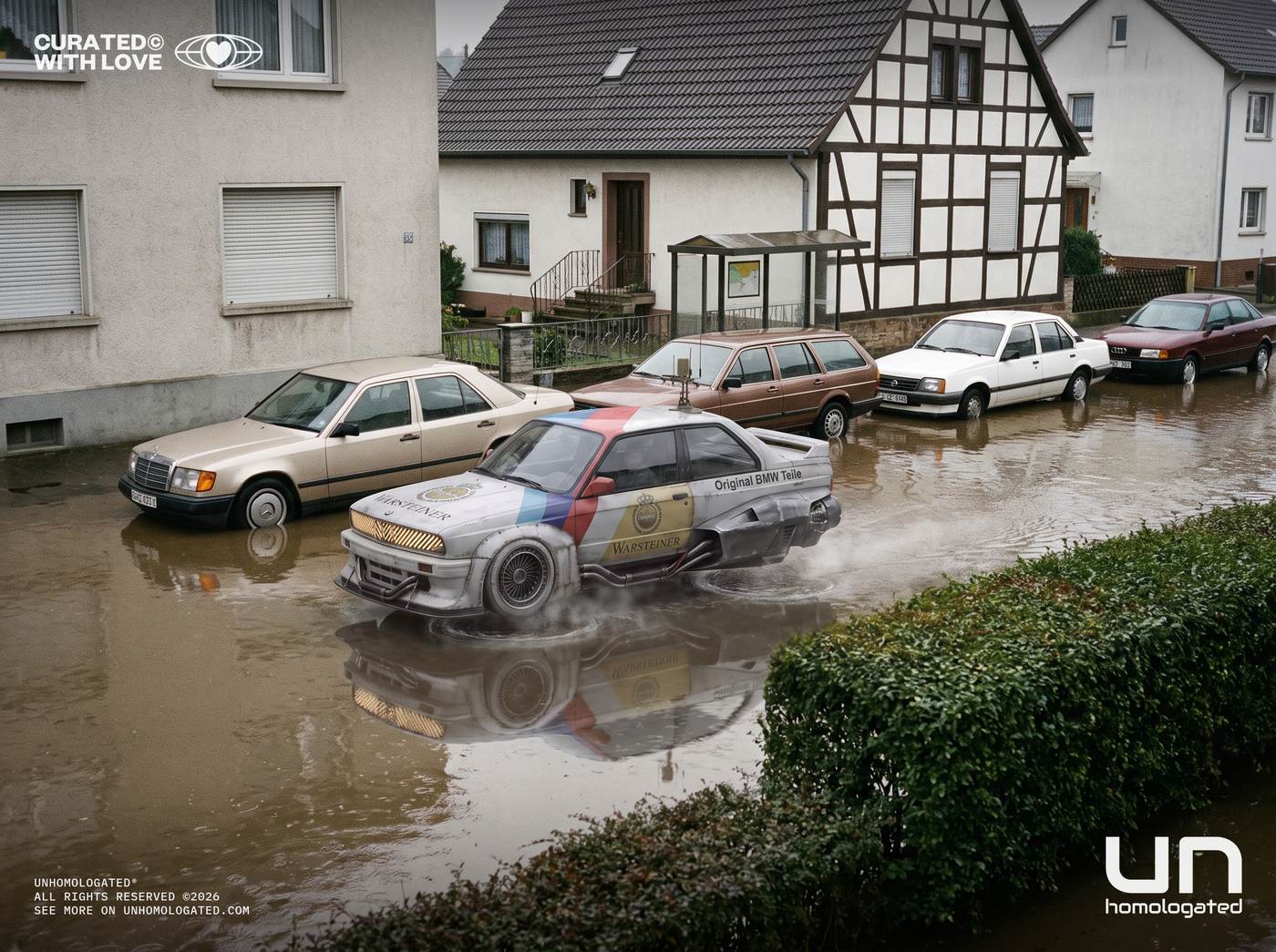 BMW M3 E30 plate, schwebewerk