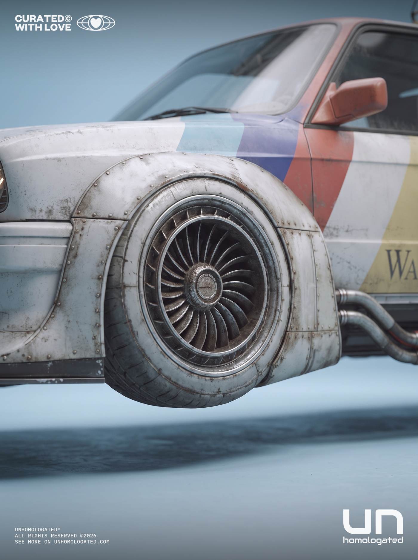 BMW M3 E30 plate, studio