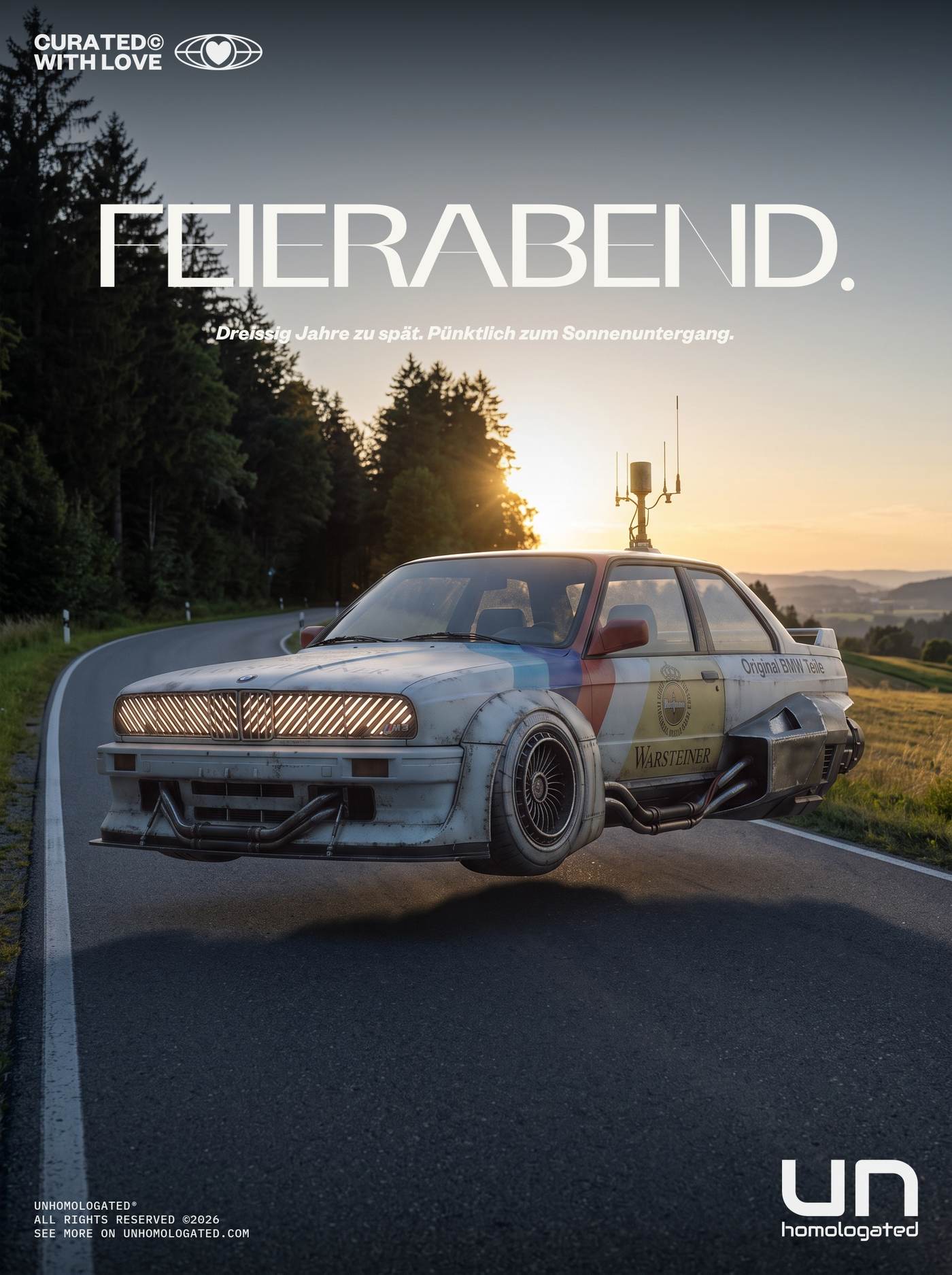 BMW M3 E30 plate, m3 feierabend FINAL