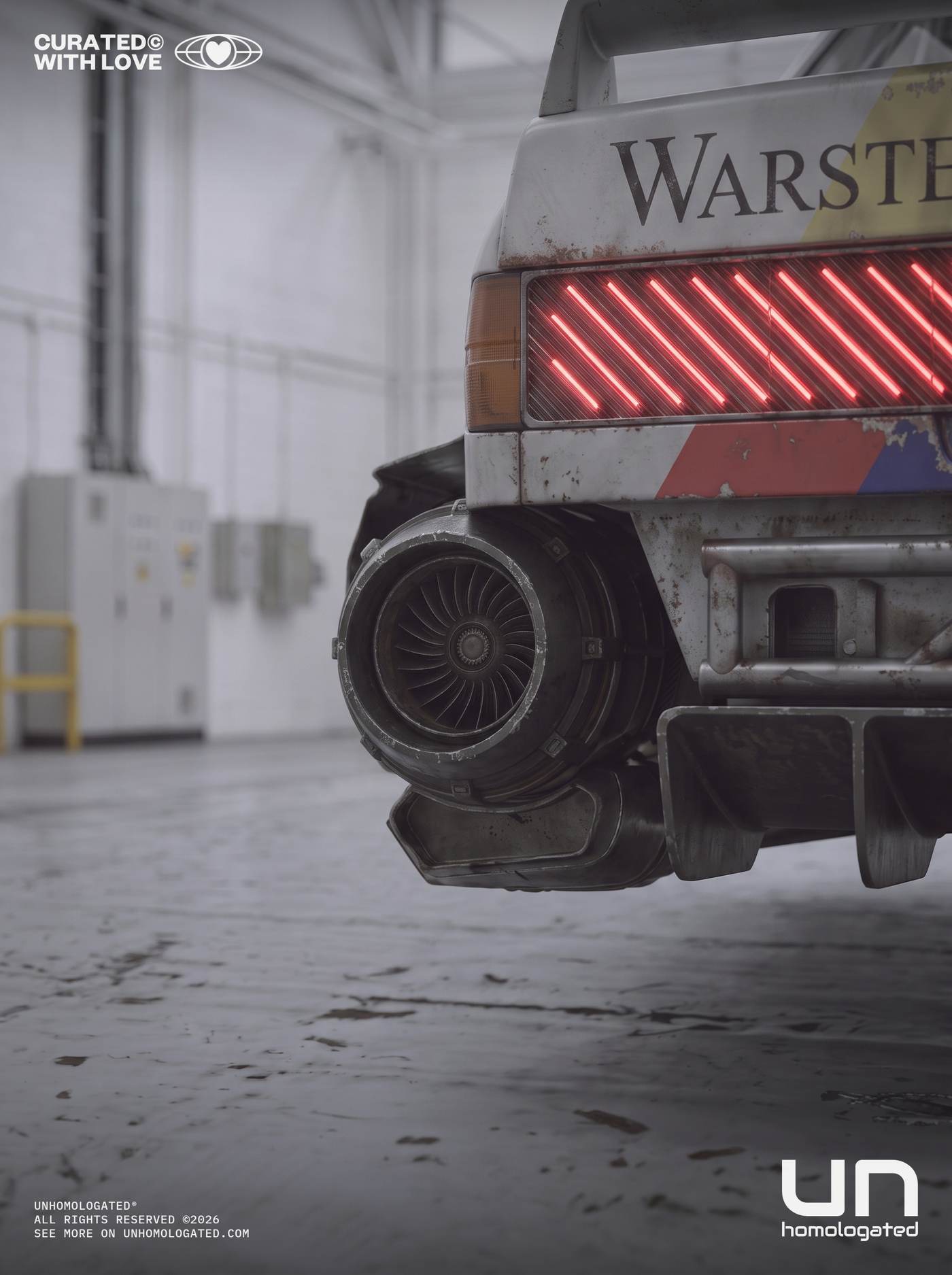 BMW M3 E30 plate, lagerhalle