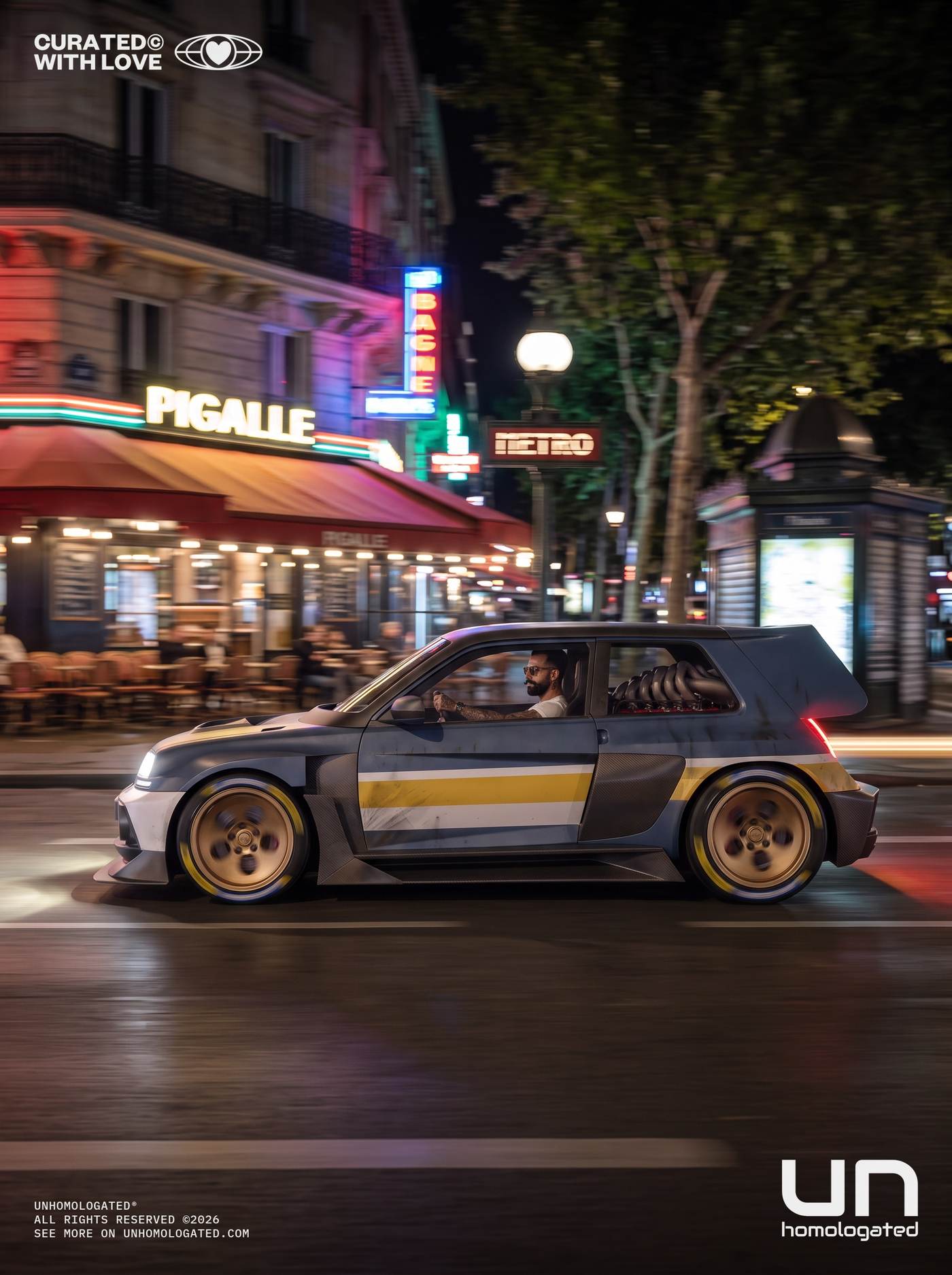 Renault 5 Turbo 3P plate, paris