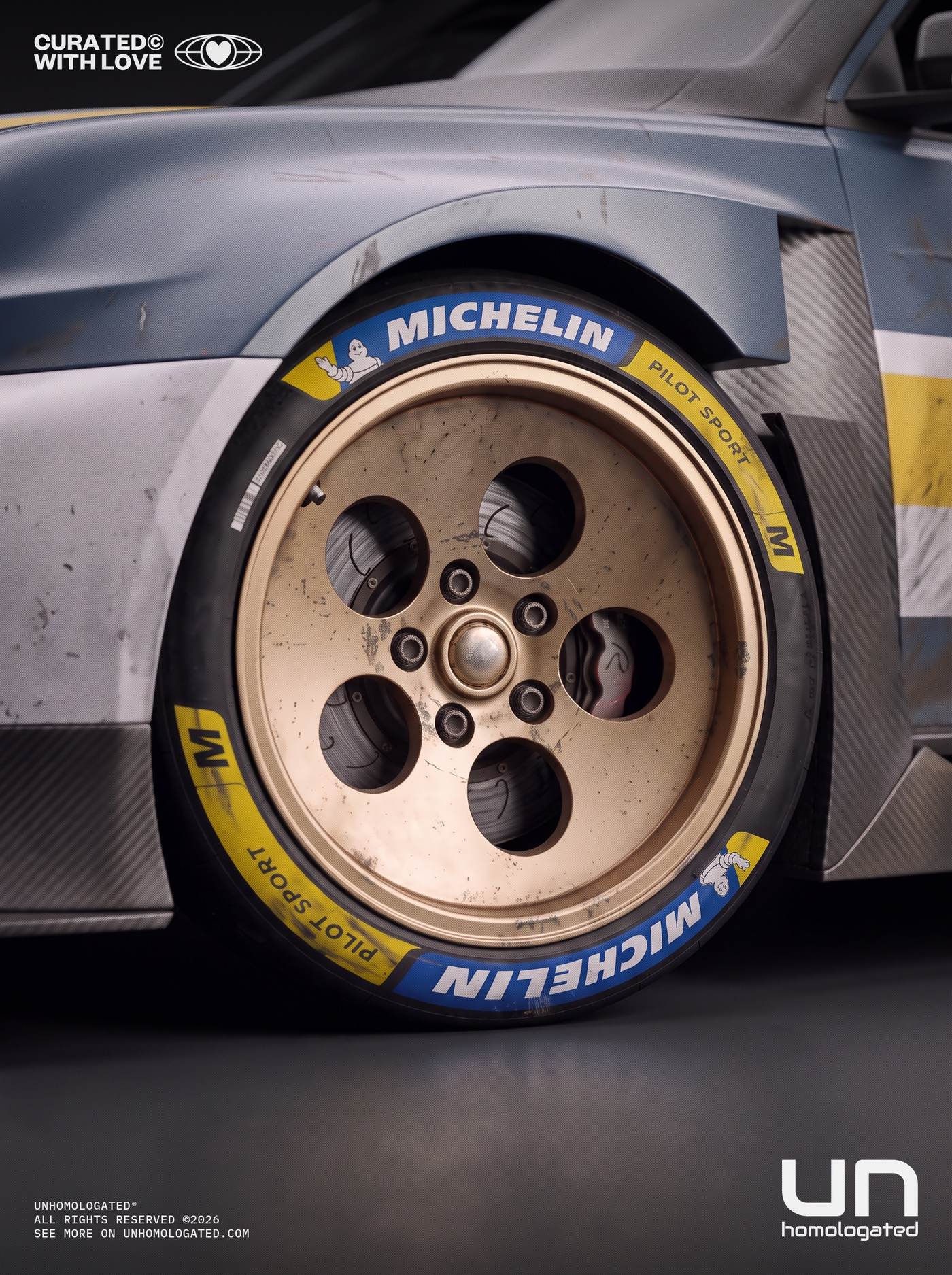 Renault 5 Turbo 3P plate, studio