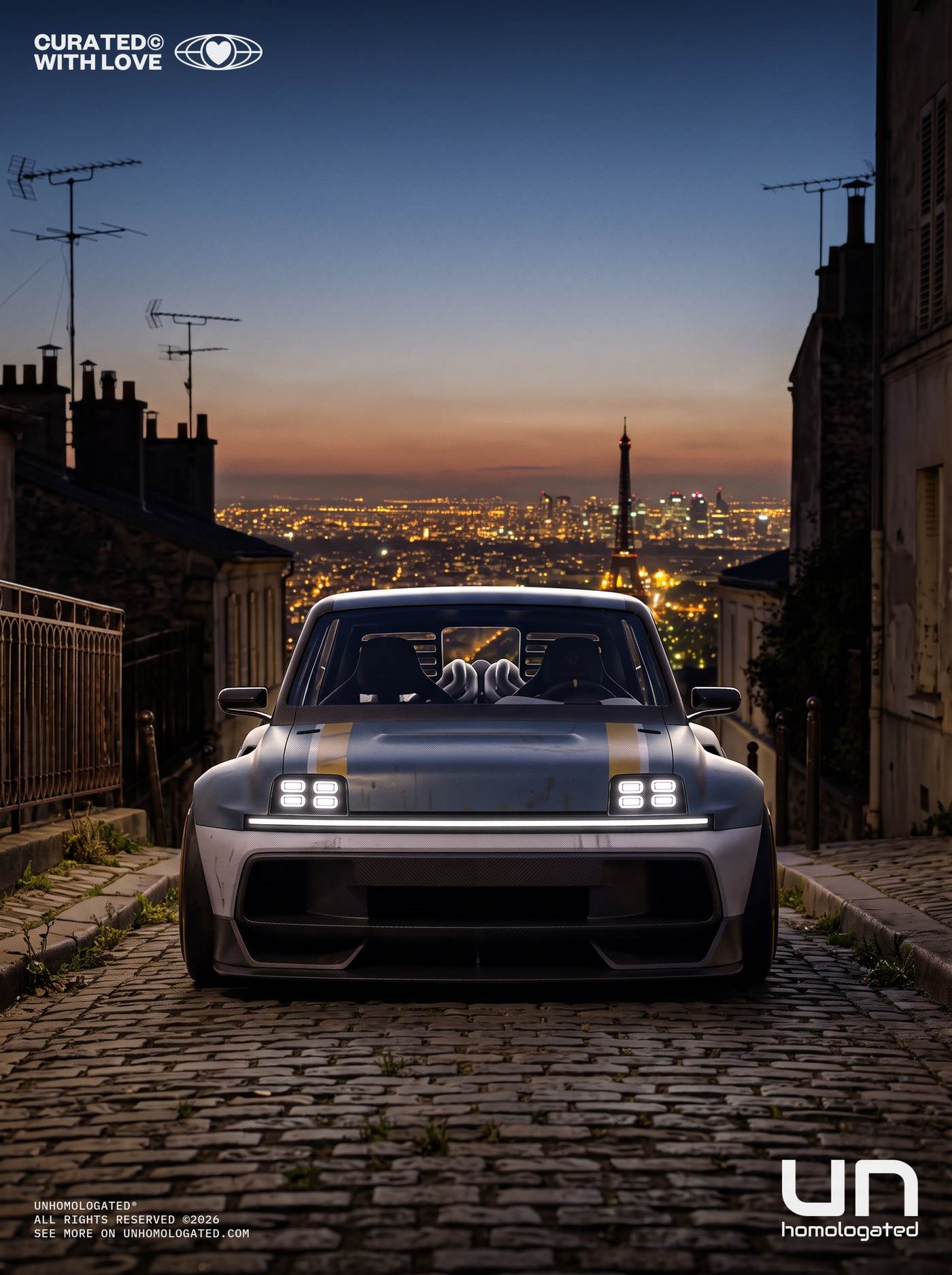 Renault 5 Turbo 3P plate, paris