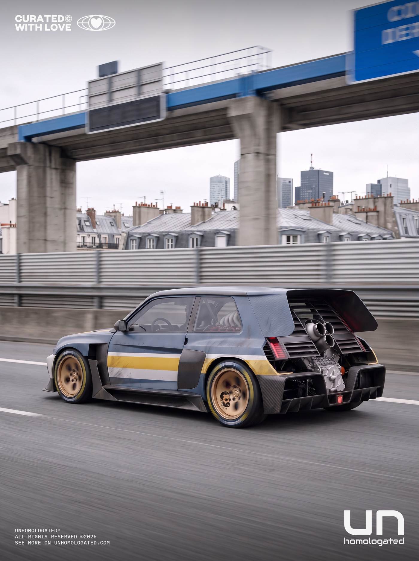Renault 5 Turbo 3P plate, paris