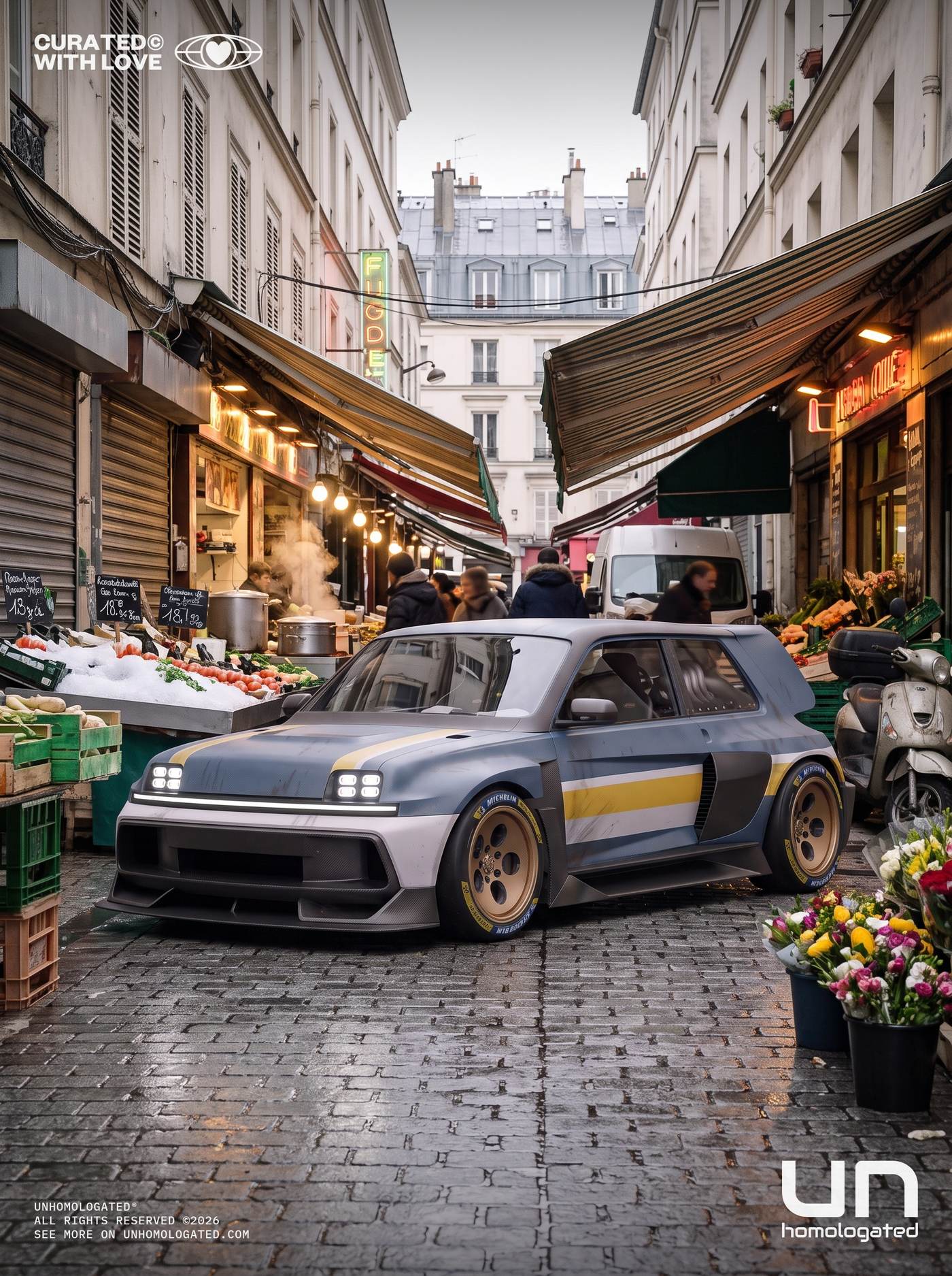 Renault 5 Turbo 3P plate, paris