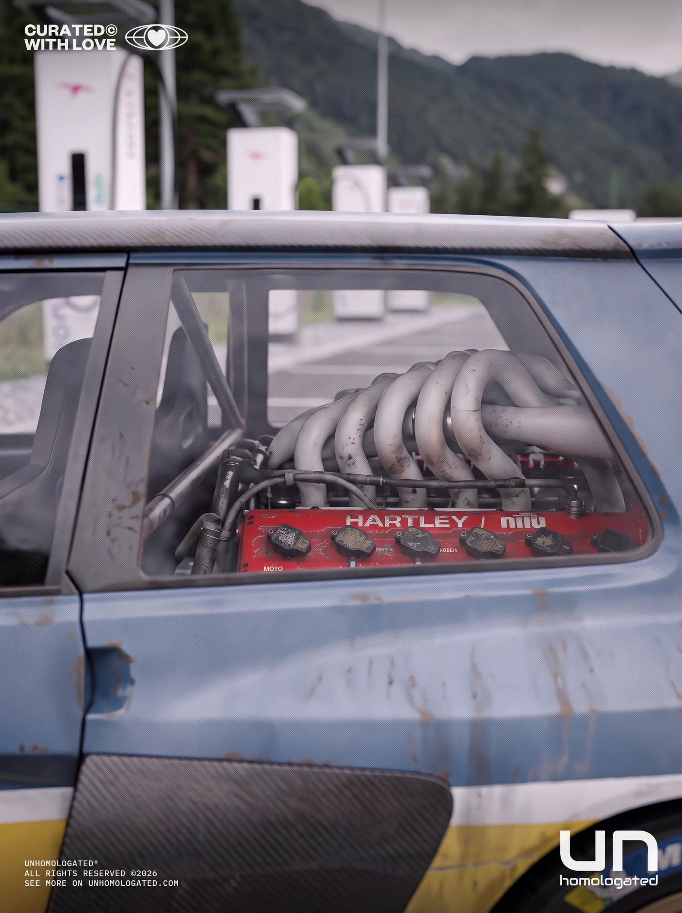 Renault 5 Turbo 3P plate, ionity charger
