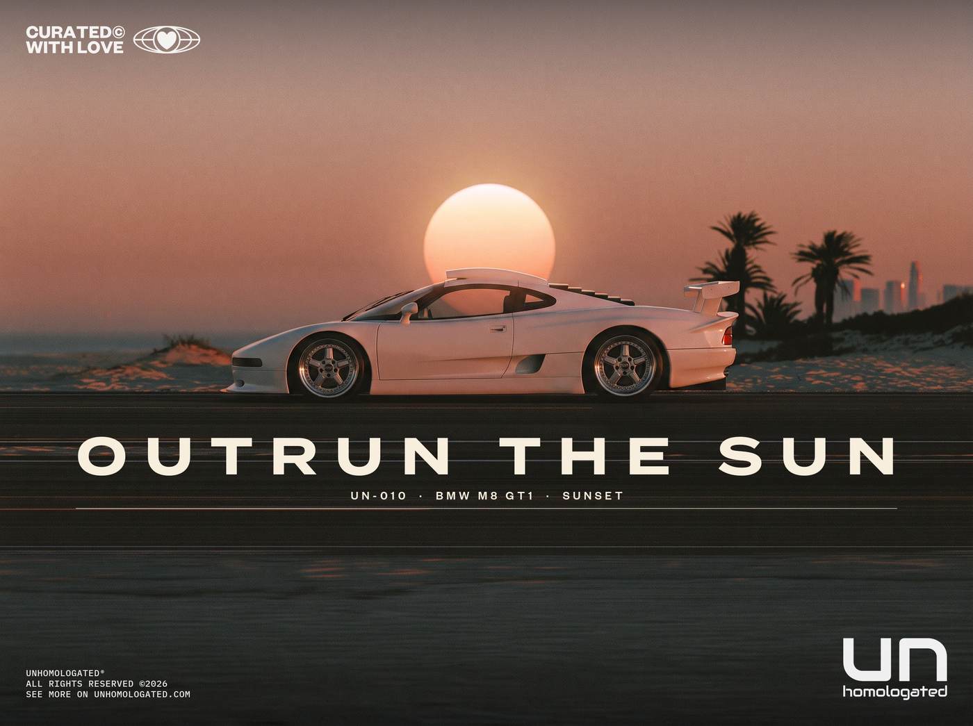 BMW M8 GT1 plate, m8gt1 outrun the sun FINAL
