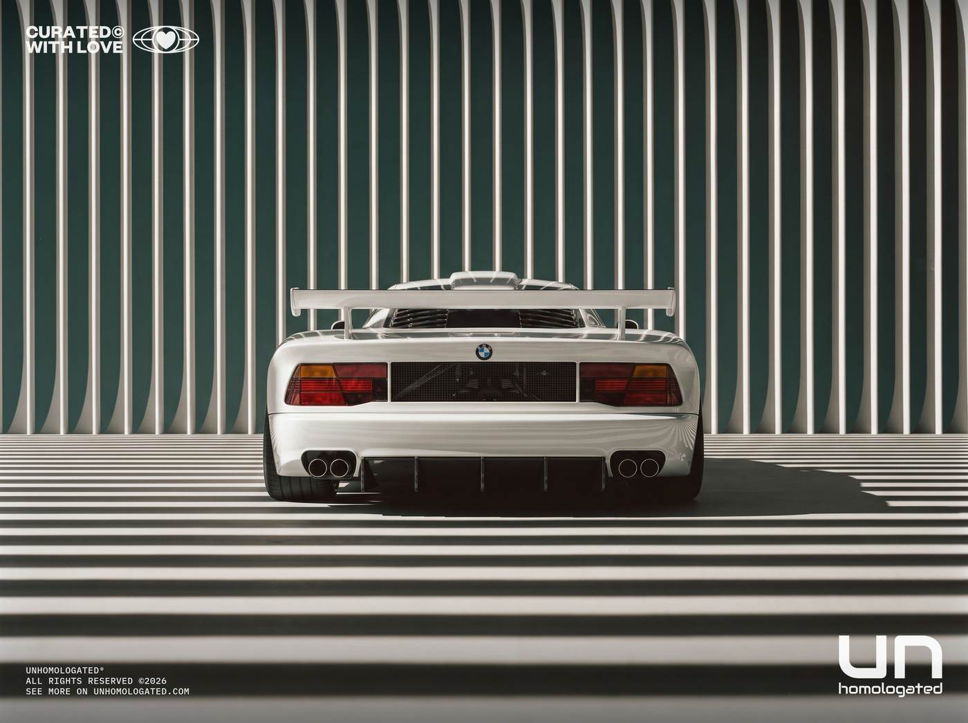BMW M8 GT1 plate, the artifact