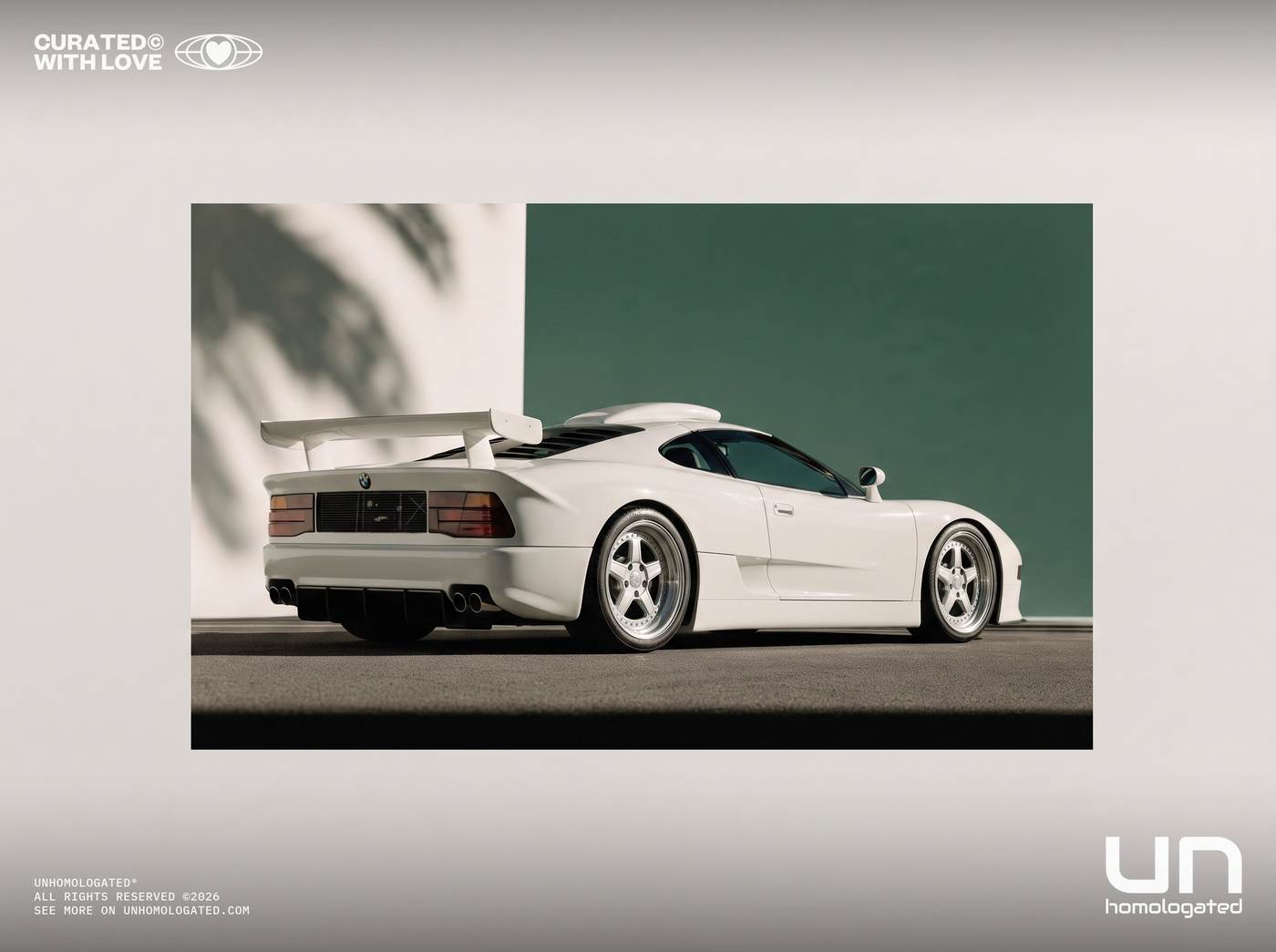 BMW M8 GT1 plate, the artifact